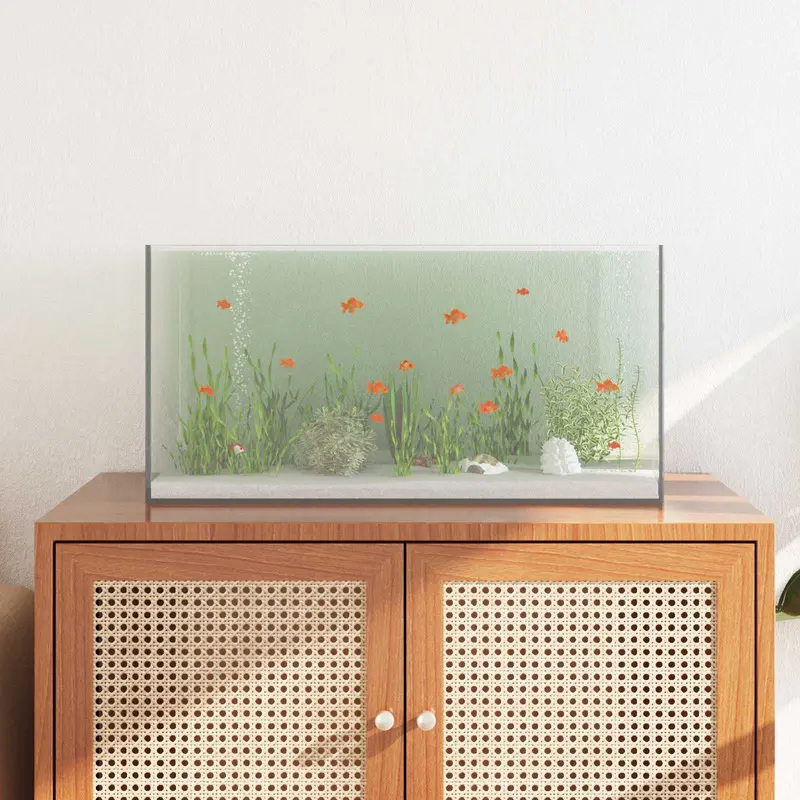 Akvárium s úložištěm průhledné 60 × 30 × 30 cm sklo